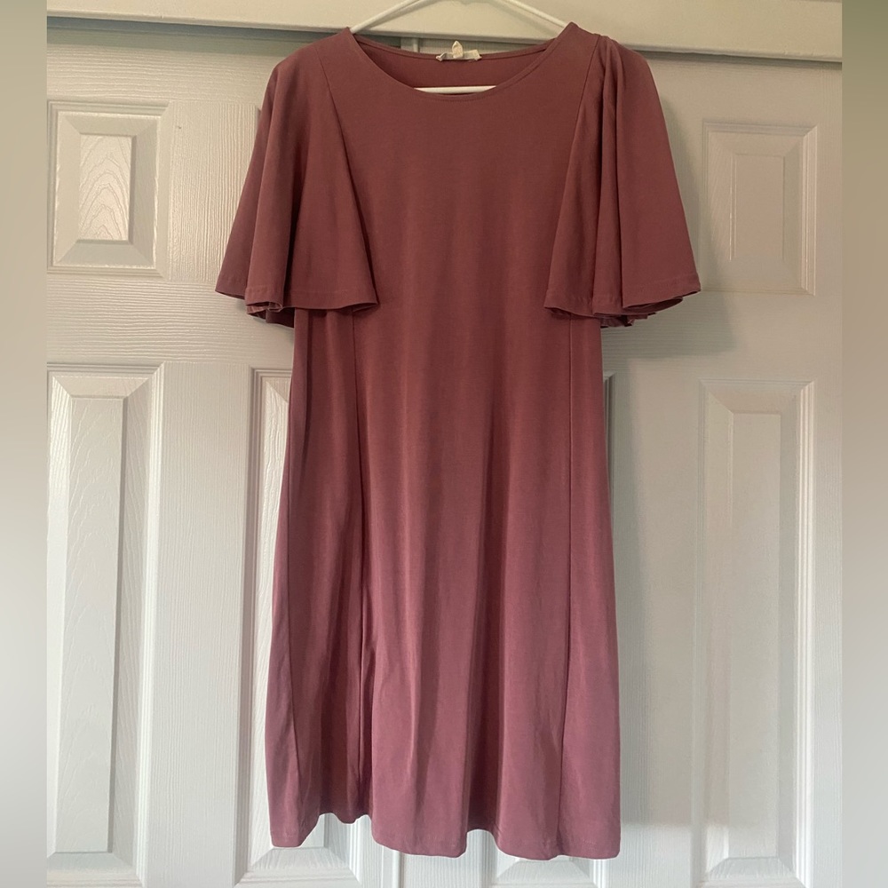 Pleione Mauve Mini Dress
